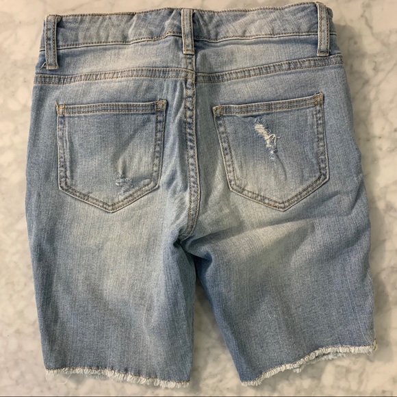 Mossimo Bermuda ripped Jean shorts - Picture 2 of 3